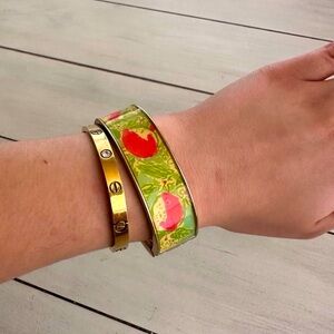 Lily Pulitzer citrus cuff bracelet